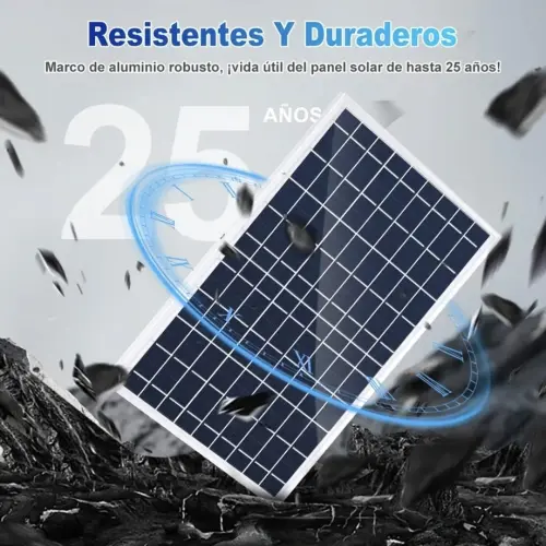Kit de panel solar con controlador de carga's photo #2