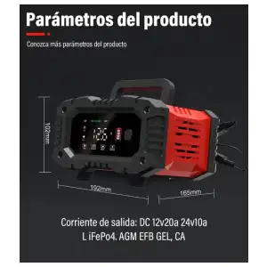 Cargador de baterias 12v20ah 24v10ah miniatura 7